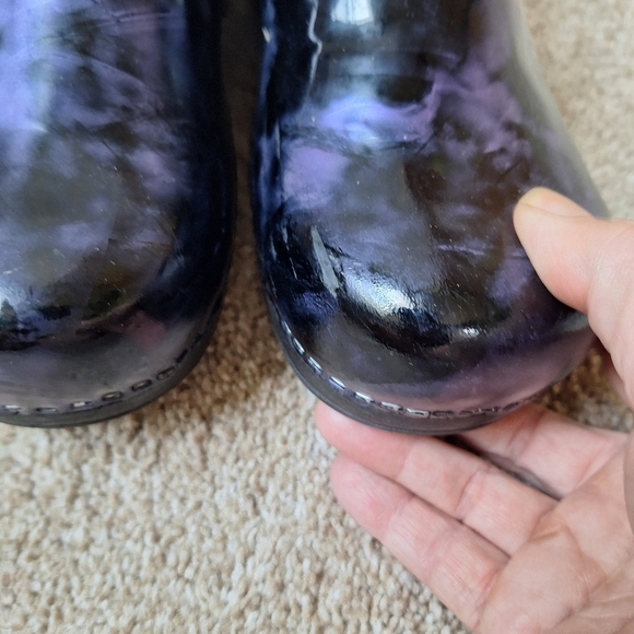 Sanita Purple Black Clogs Slip On Slip Resistant Womens Size Eur 41 - US 10 - Picture 8 of 8